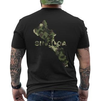 Proud Of My Roots Sinaloa Mexico Map Mexican Men's T-shirt Back Print - Monsterry DE