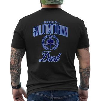 Proud Salutatorian Dad Father's Day Mens Back Print T-shirt | Mazezy