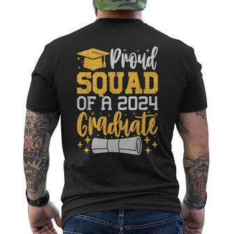 Proud Squad Of A 2024 Graduate Class Of 2024 Graduation Men's T-shirt Back Print - Monsterry DE