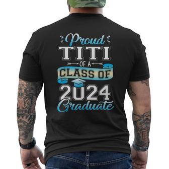 Proud Titi Of A Class Of 2024 Graduate Senior 2024 Men's T-shirt Back Print - Seseable