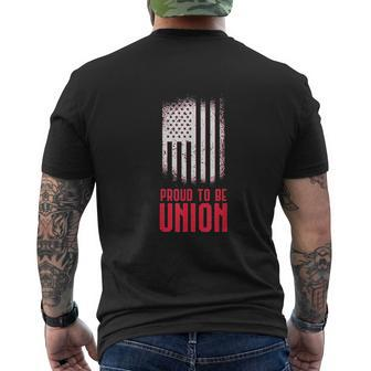 Proud To Be Union Skilled Labor Worker Labor Day Mens Back Print T-shirt - Thegiftio UK
