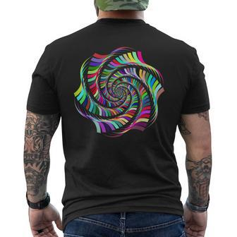 Psychedelic Spiral Men's T-shirt Back Print - Monsterry CA