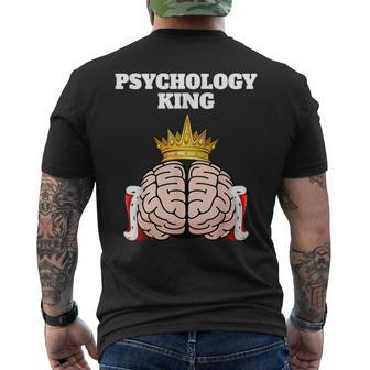 Psychology King Psychology Psychologist Men's T-shirt Back Print - Monsterry AU
