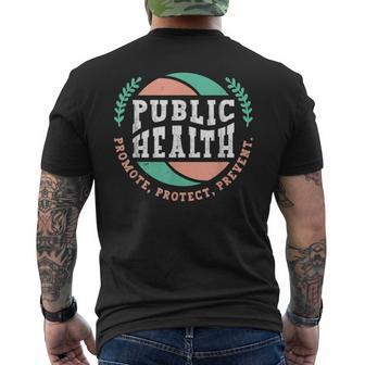 Public Health Promote Doctors Nurses Public Health Worker Men's T-shirt Back Print - Monsterry UK