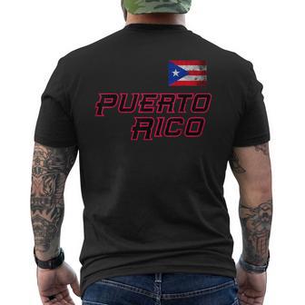 Puerto Rico 2023 Vintage Flag Pride Pr Boricua Puerto Rico Men's T-shirt Back Print - Monsterry AU