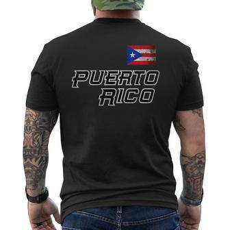 Puerto Rico 2023 Vintage Flag Pride Pr Boricua Puerto Rico T-Shirt mit Rückendruck - Seseable