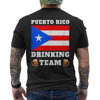 Puerto Rico Drinking Team Men's T-shirt Back Print - Monsterry DE
