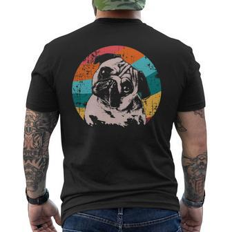 Pug Mops Carlin Dog Breed Men's T-shirt Back Print | Mazezy