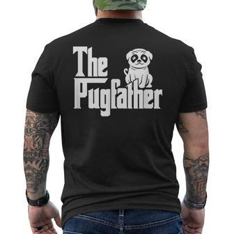 The Pugfather Pug Dad Dog Father Father's Day Kawaii Men's T-shirt Back Print - Monsterry AU