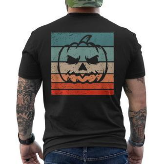 Pumpkin Retro Style Vintage Men's T-shirt Back Print - Monsterry AU