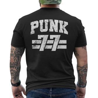 Punk 77 1977 Punk Rock Camiseta Hombre Estampado Espalda - Regaloses