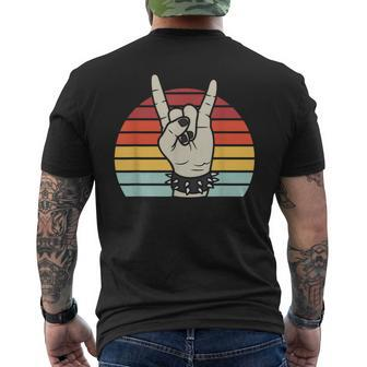 Punk Rock Vintage Retro 80'S Rock Band Men's T-shirt Back Print - Monsterry