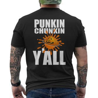 Punkin Chunkin Pumpkin Chucking Fall Men's T-shirt Back Print - Monsterry