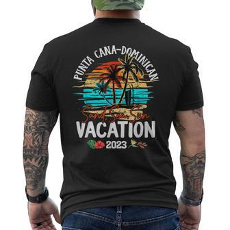 Punta Cana Dominican Vacation 2023 Matching Family Group Mens Back Print T-shirt - Seseable