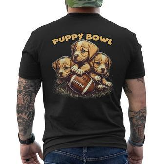 Puppy Bowl Sunday Puppies Puppybowl Dog Fan Men's T-shirt Back Print | Seseable CA