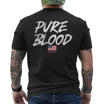 Pure Blood Medical Freedom Republican Conservative Patriot Men's T-shirt Back Print - Monsterry