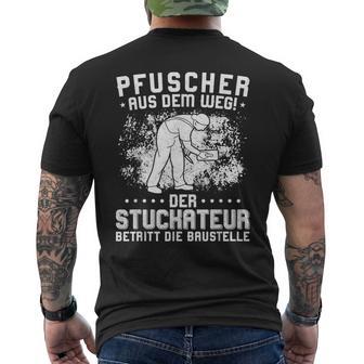 Puscher Aus Dem WegErputzer Plaster Stuckateur S T-Shirt mit Rückendruck - Geschenkecke