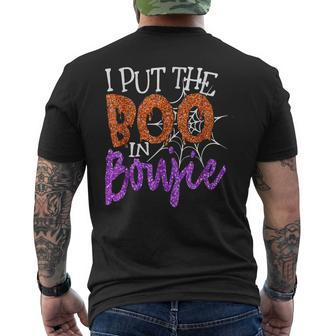 I Put Boo In Boujie Halloween Costume Boujee Boo V8 Mens Back Print T-shirt - Thegiftio UK