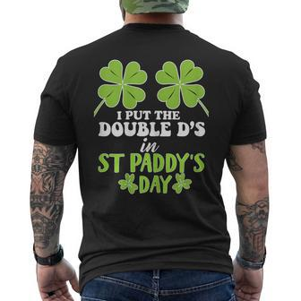 I Put The Double D's In St Paddy's Day Men's T-shirt Back Print - Thegiftio