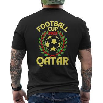 Qatar Football Cup 2022 Yellow Graphic New Trend Mens Back Print T-shirt - Thegiftio UK