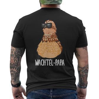 Quail Papa Quail Breeder Quail T-Shirt mit Rückendruck - Geschenkecke