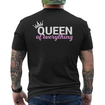 Queen Of Everything For Queens Men's T-shirt Back Print - Monsterry