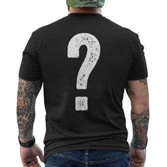 Question Mark Couple Guess Who Costume Men's T-shirt Back Print - Thegiftio UK