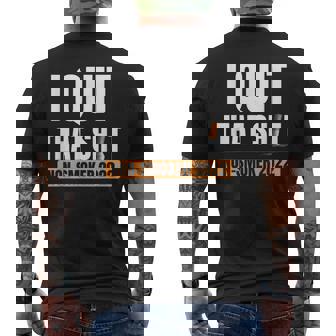 Quit Smoking No Longer Smoke Non-Smoker Men's T-shirt Back Print - Monsterry