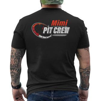 Race Car Birthday Party Racing Family Mimi Pit Crew Men's T-shirt Back Print - Monsterry AU