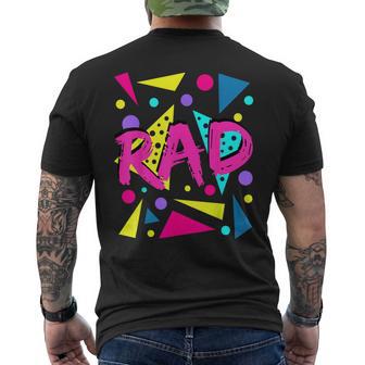 Rad 1980S Vintage Eighties Costume Party Men's T-shirt Back Print - Monsterry UK