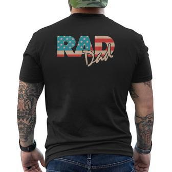 Rad Dad 1990'S Retro For Farther Mens Back Print T-shirt | Mazezy