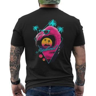 Rad Flamingo Men's T-shirt Back Print | Mazezy