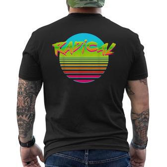 Radical Hot Sun Retro 80S 90S Vintage Outrun Men's T-shirt Back Print - Monsterry DE