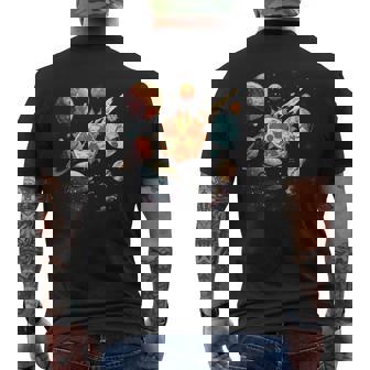 Radiology Technologist Space Planets Radiologist X-Ray Tech Men's T-shirt Back Print | Mazezy