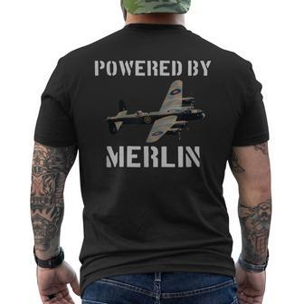 Raf Avro Lancaster Bomber T Ww2 Plane Pilot Men's T-shirt Back Print - Thegiftio UK