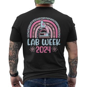 Rainbow Lab Week 2024 Laboratory Tech Technologist Men's T-shirt Back Print - Monsterry DE