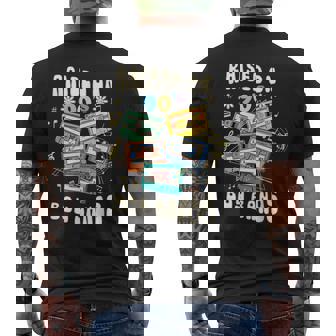 Raised On 90S Boy Bands Gen X Tape Retro Music Mixtape Men's T-shirt Back Print - Thegiftio