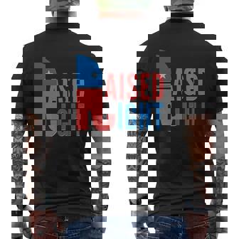 Raised Right Republican Party Mens Back Print T-shirt - Thegiftio UK