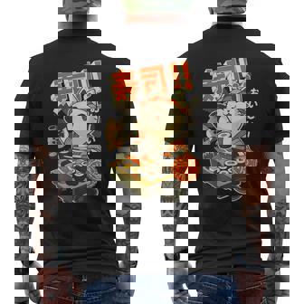 Ramen Clothing Graphic Cat Sushi Kawaii Anime Japanese Men's T-shirt Back Print - Thegiftio