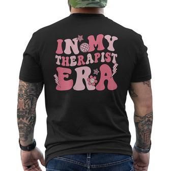 In My Therapist Era Men's T-shirt Back Print - Monsterry