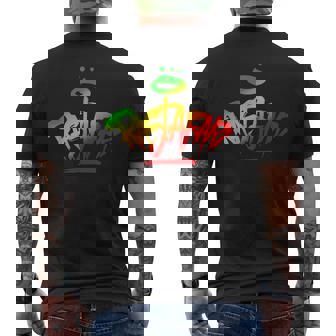 Rastafari Graffiti Tag Style Rasta Colors Reggae T-shirt imprimé au dos - Cadeauxyz