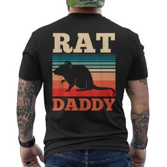 Rat Daddy Cute Animal Rats Lover Dad Father Papa Father's Men's T-shirt Back Print - Monsterry CA