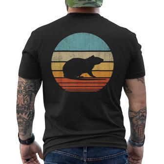 Rat Retro Vintage 60S 70S Sunset Rodent Animal Women Men's T-shirt Back Print - Monsterry CA