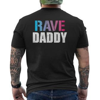 Rave Daddy Edm Music Festival Fathers Day Mens Back Print T-shirt | Mazezy