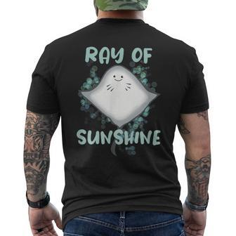 Ray Of Sunshine Stingray Men's T-shirt Back Print - Monsterry