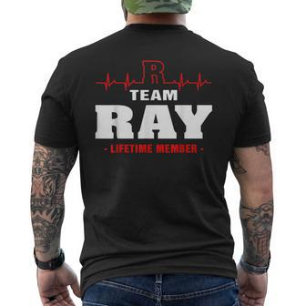 Ray Surname Family Last Name Team Ray Lifetime Member Men's T-shirt Back Print - Seseable