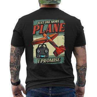 Rc Airplane Hobby Men's T-shirt Back Print - Monsterry