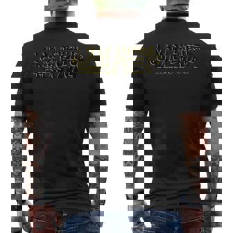I Was There Solar Eclipse Texas 2024 Retro Wavy Text Men's T-shirt Back Print | Seseable UK