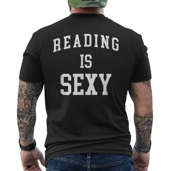 Reading Is Sexy Bookworm Book Lover Men's T-shirt Back Print - Monsterry