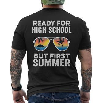 Ready For High School But First Summer Freshman Men's T-shirt Back Print - Monsterry CA